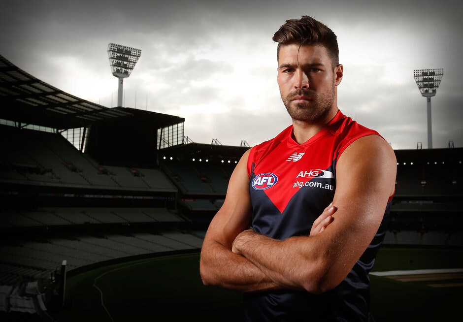AFL 2016 Portraits - Melbourne Chris Dawes will miss a month with a calf injury - ${keywords}